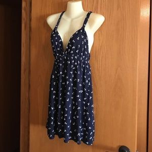 XL Navy blue sailor pin up summer dress